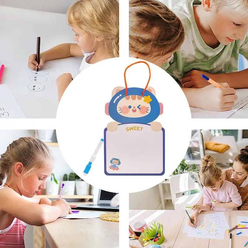 Kinder zeichnen Schreib brett lösch bare Schreib block doppelseitige Schreib block mit Whiteboard Stift Vorschule Spielzeug für Jungen und Mädchen