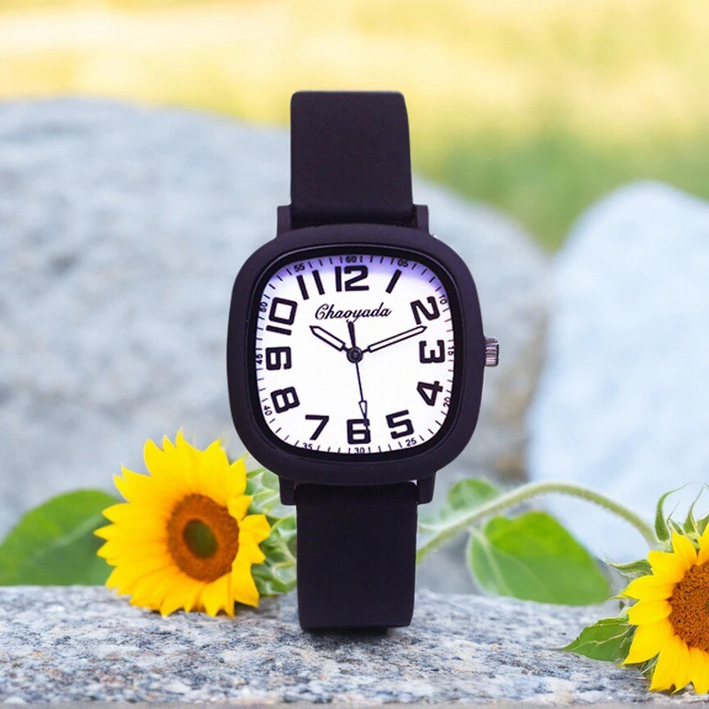 2026 New style fashion children boys girls simple durable quartz wrist watches young man students 12hours numbers gifts clock