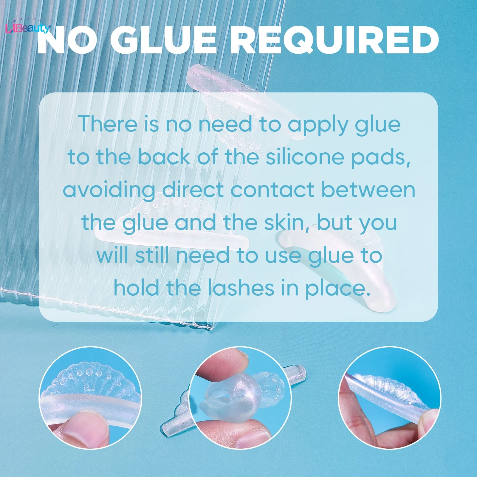 Libeauty C Kulka do trwałej na rzęsy bez kleju, silikonowa podkładka do trwałej, klejące wałki do rzęs, osłonka, lifting, 3D zalotka do rzęs, akcesoria do makijażu