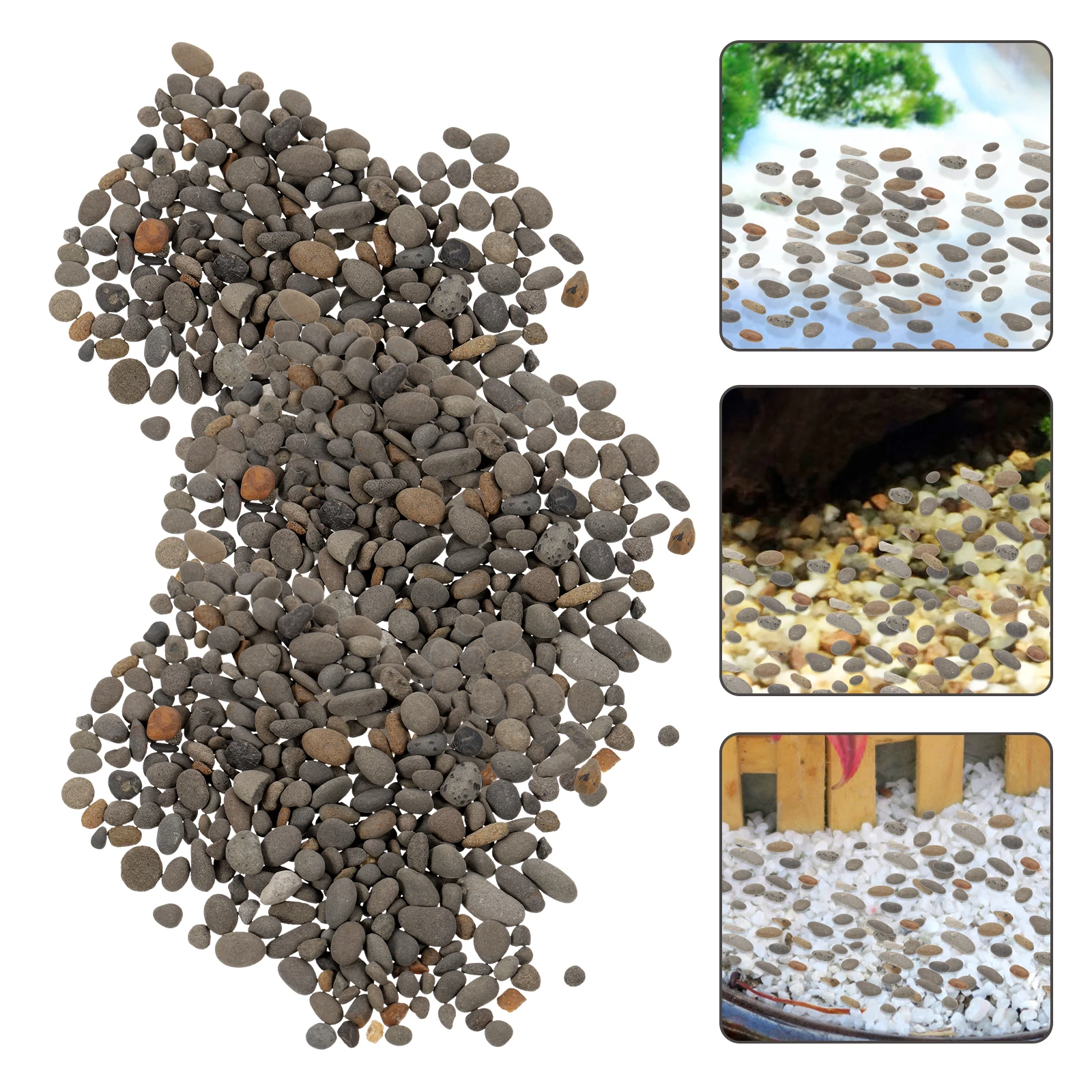 1 сумка камня, декоративные камни, натуральный бас, рок для аквариума, мини-садовый песочный стол, диорама, железная дорога, ландшафтный дизайн
