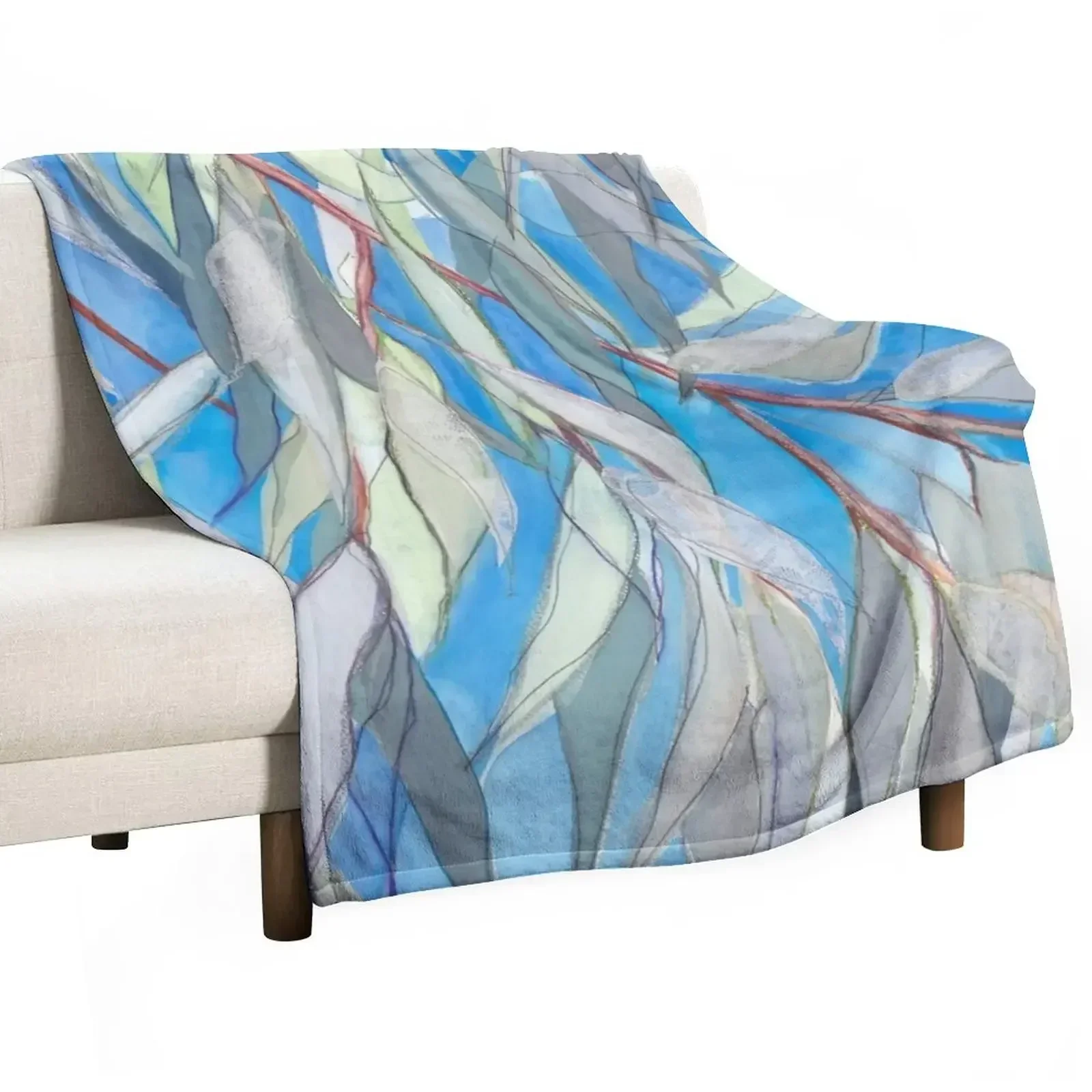 

Blue Skies Throw Blanket Vintage decorative Hairy blankets and throws Blankets