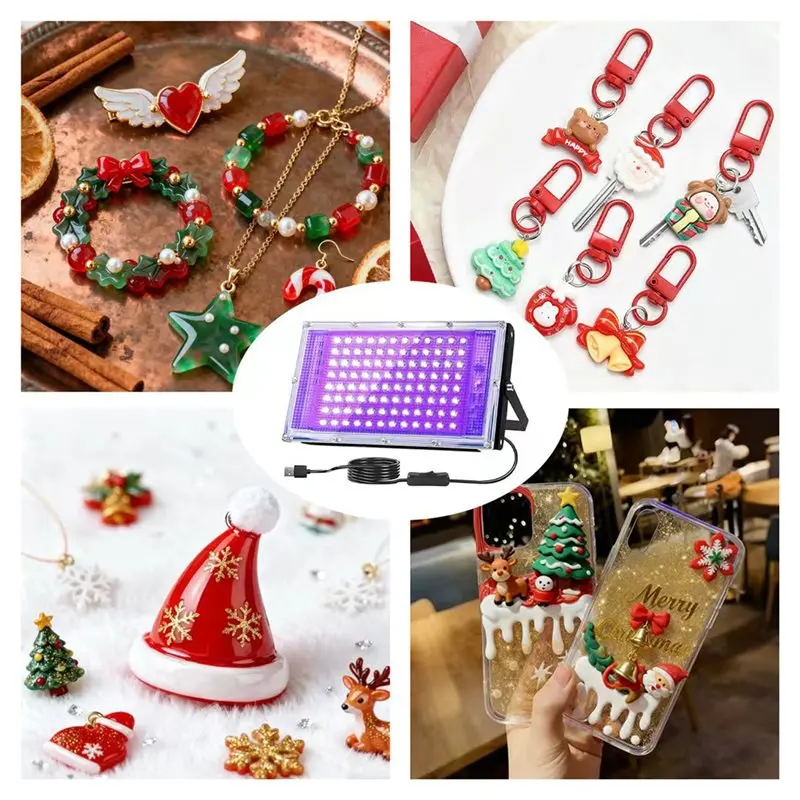 【NEW YEAR  】UV Resin Curing Lamp, Ultraviolet Light Lamp For Jewelry Mold Making, DIY Handicraft Material Projects, Nail Polish