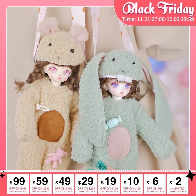 Fantasy Angel 1/6 BJD Doll Miao MSD Resin Toys For Matcha bunny Clothes Like Carry Out Bag Bear Doll Surprise Gift