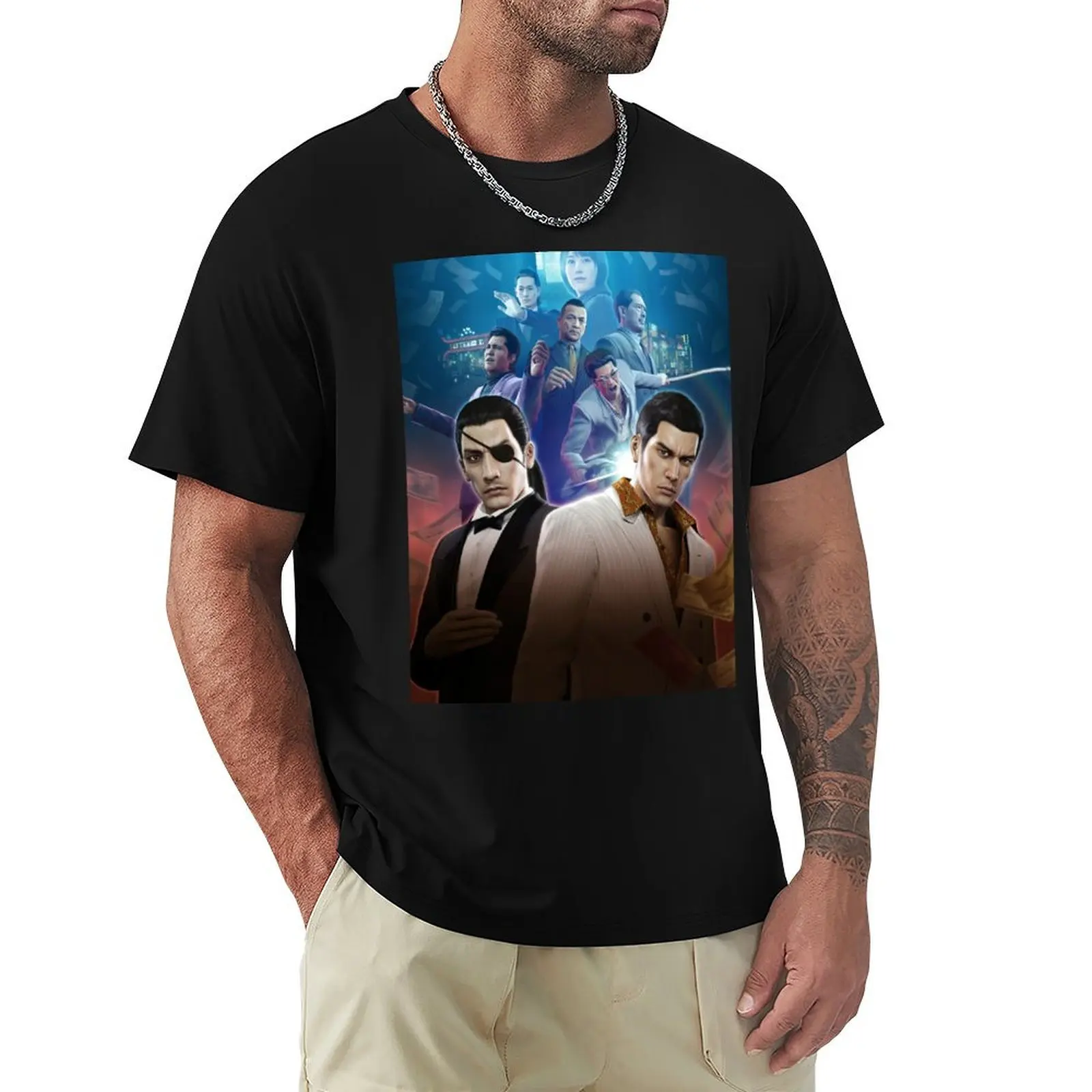 

Yakuza 0 Poster T-Shirt Minimalist Casual Short Sleeve Top