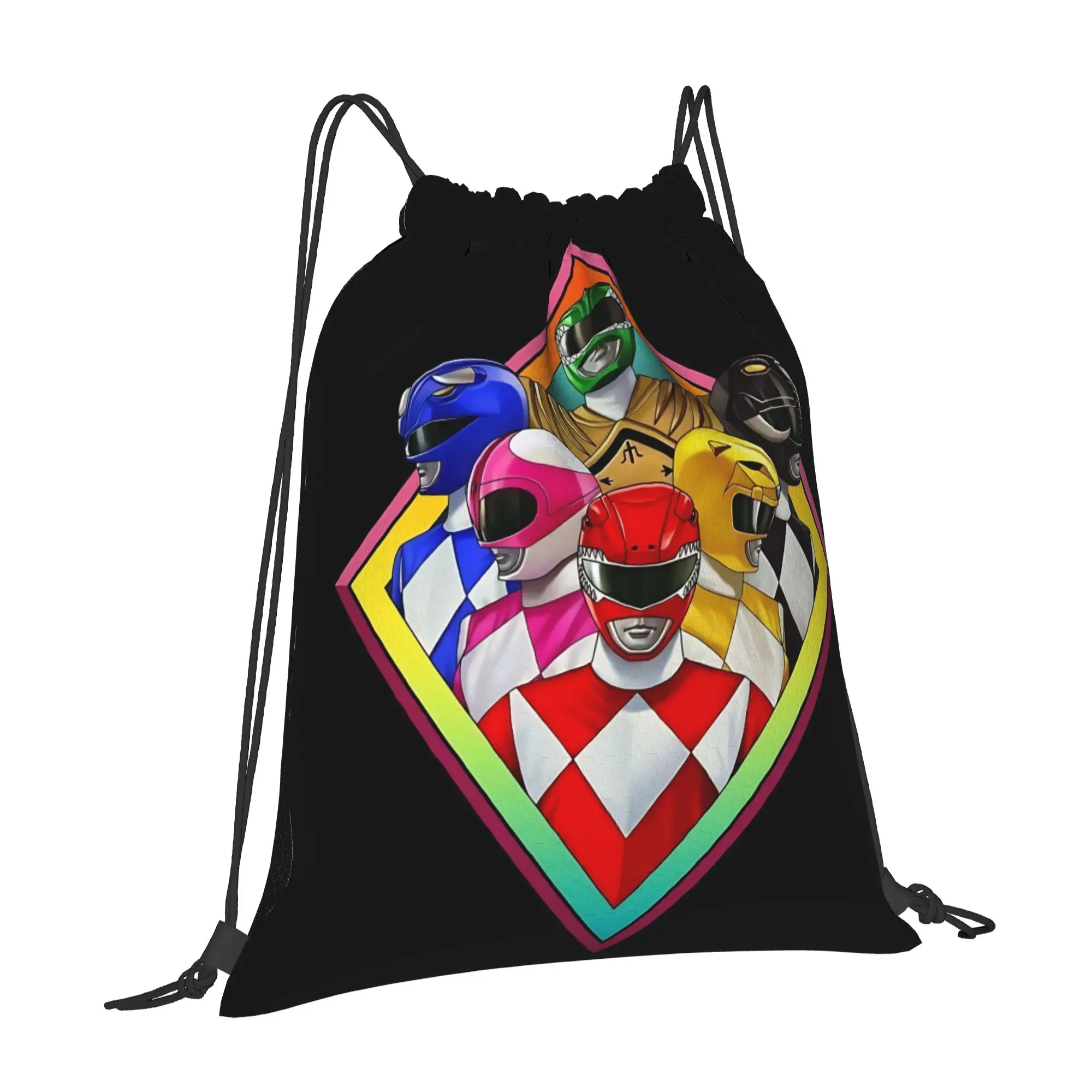 For travel Pouch Super Sentai best gift Kawaii Drawstring Bags Hiking Shoe Clothes Storage Multi-function Teen Portable Rucksack