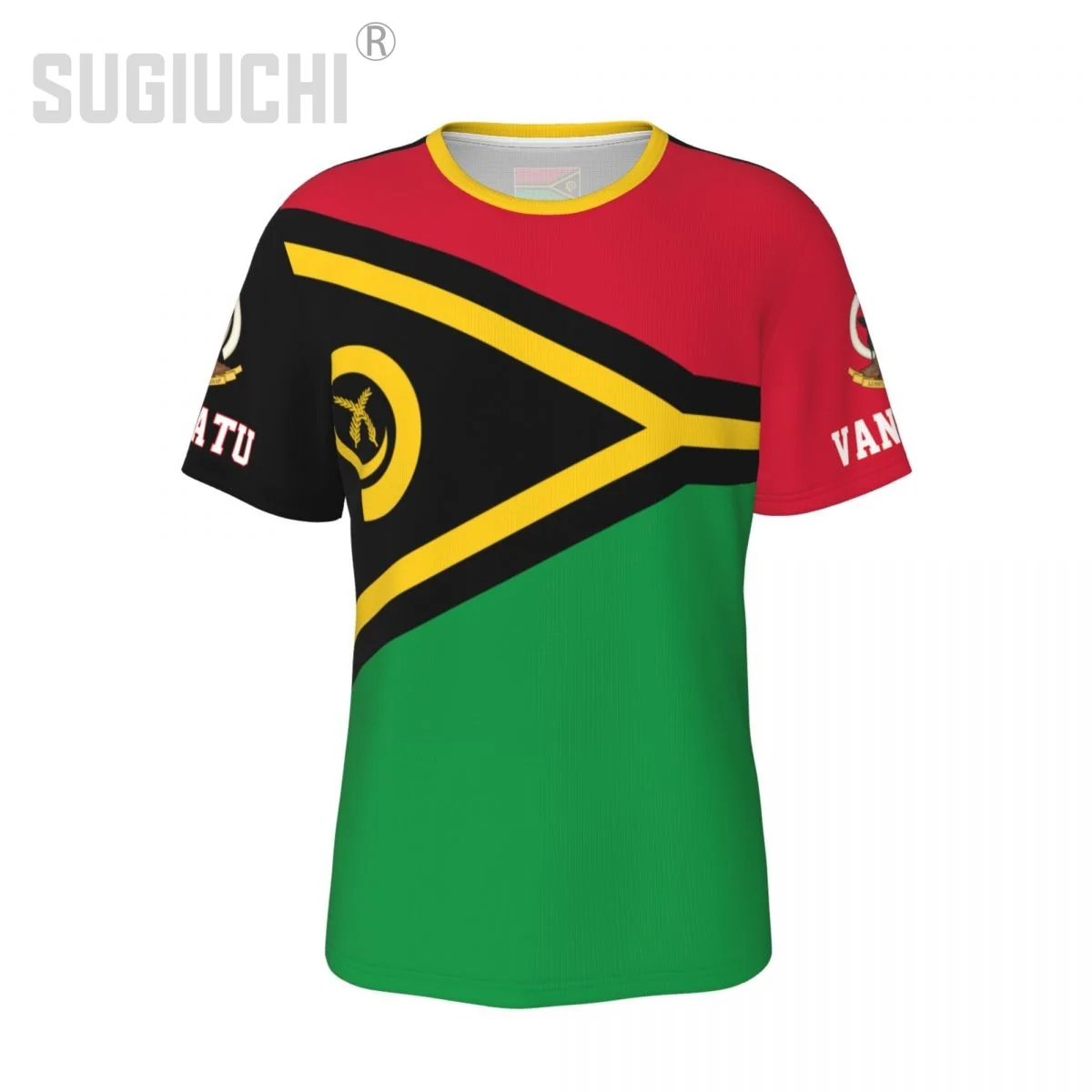 Unisex Nation T-shirt Vanuatu Flag Vanuatuan T-shirts jersey For Men Women Soccer Football Fans Gifts Custom clothes tee