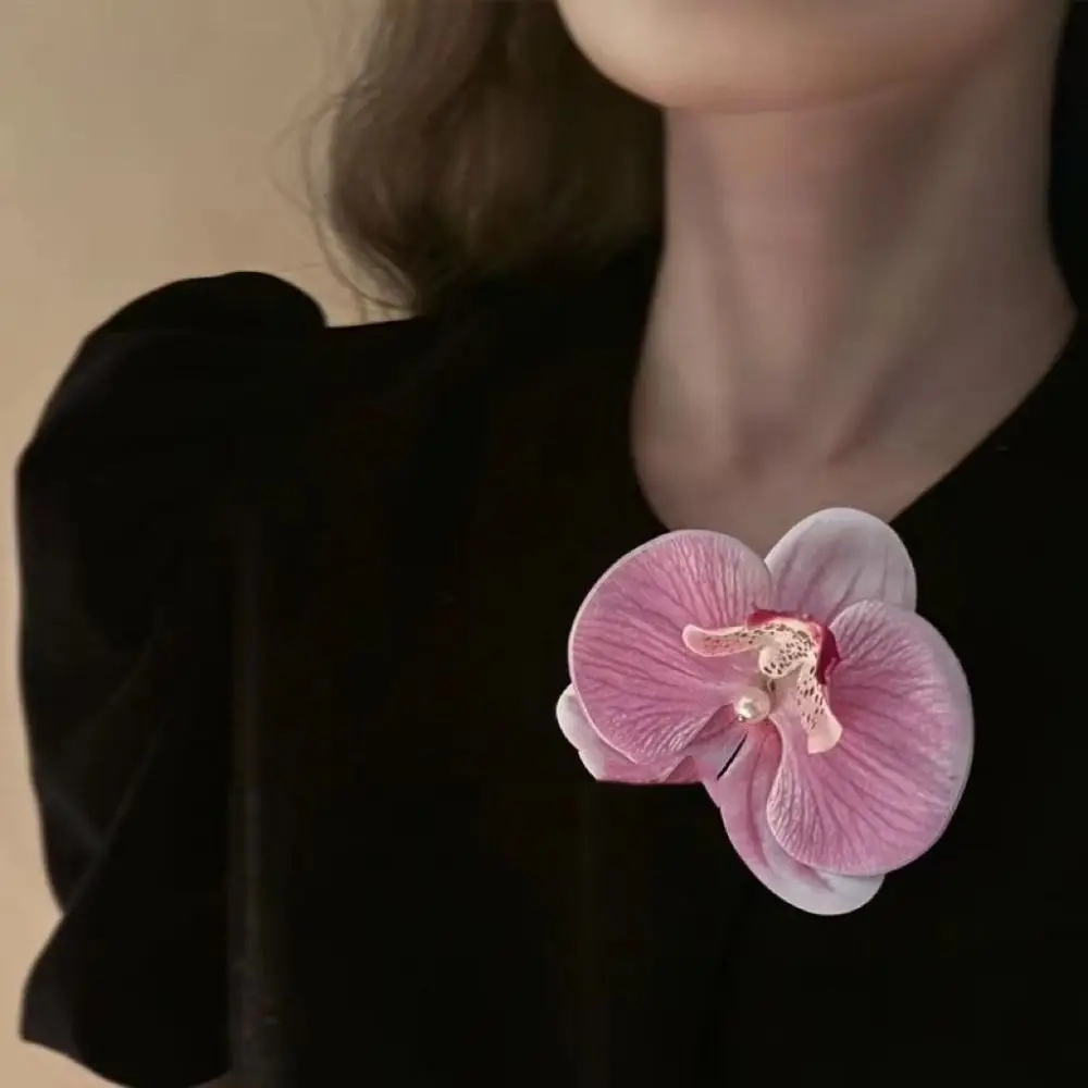 

Brooch DIY Jewelry Making Craft Simulated Flower Headdress Hairpin Butterfly Orchid Flower Decoration Handmade Accessories Gift