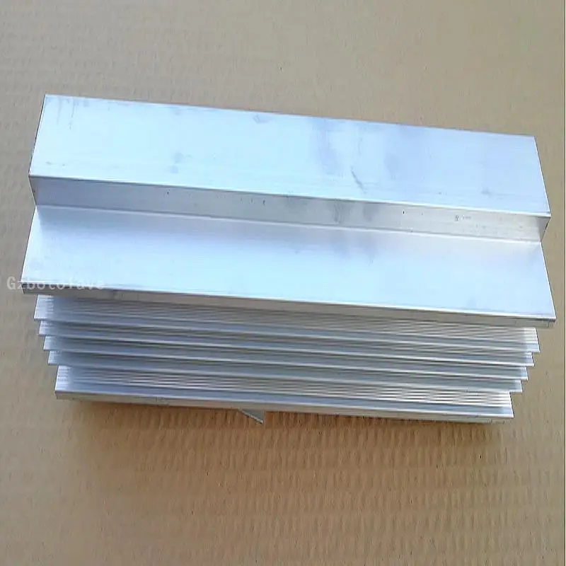 AMPLIFICADOR DE POTENCIA de 305MM, placa de aleación de aluminio 2U, perfil de aluminio, disipador de calor de alta potencia, componentes electrónicos, radiador de potencia térmica