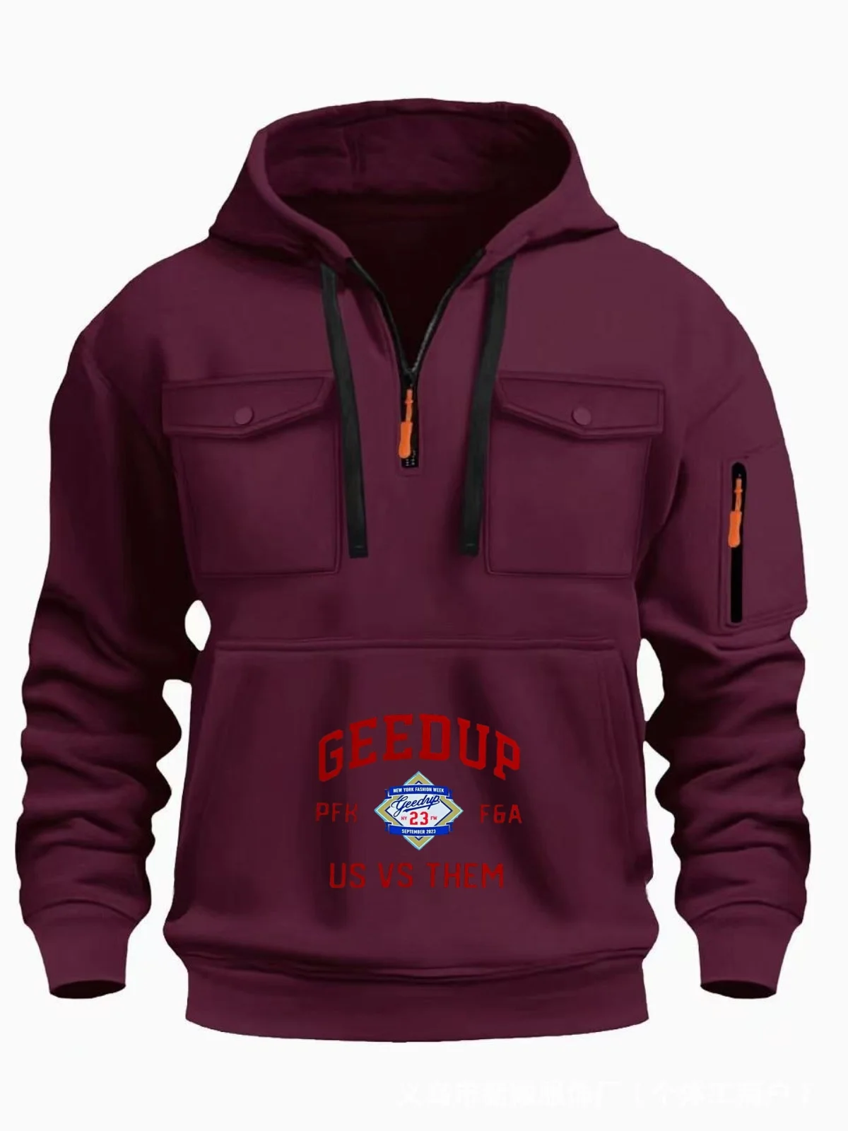 Men's 2025 Autumn/Winter Casual Hooded Sweatshirt - Fashion with multiple pockets classic logo multiple colors versatile outerwe