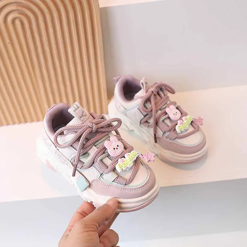 Spring Autumn Baby Kid\'s Cartoon Casual Sports Shoes Child and Tenis Trend Non-slip Outdoor Running Sneakers Footwear Size 23-36