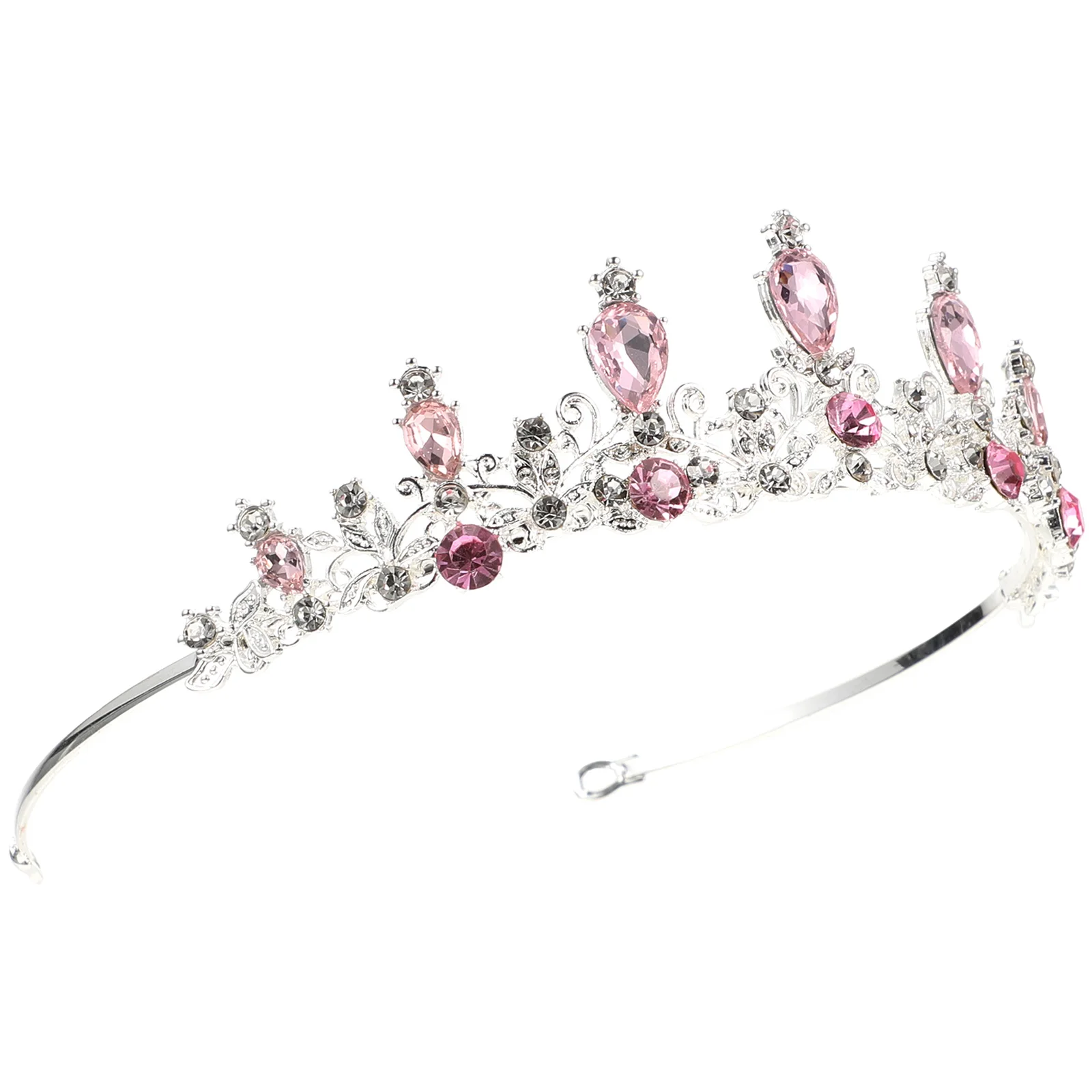 

Children's Birthday Crown Bridesmaid Headband Wedding Hair Accessories Alloy Bridal Decors Rhinestone Headdress Tiara For Girls