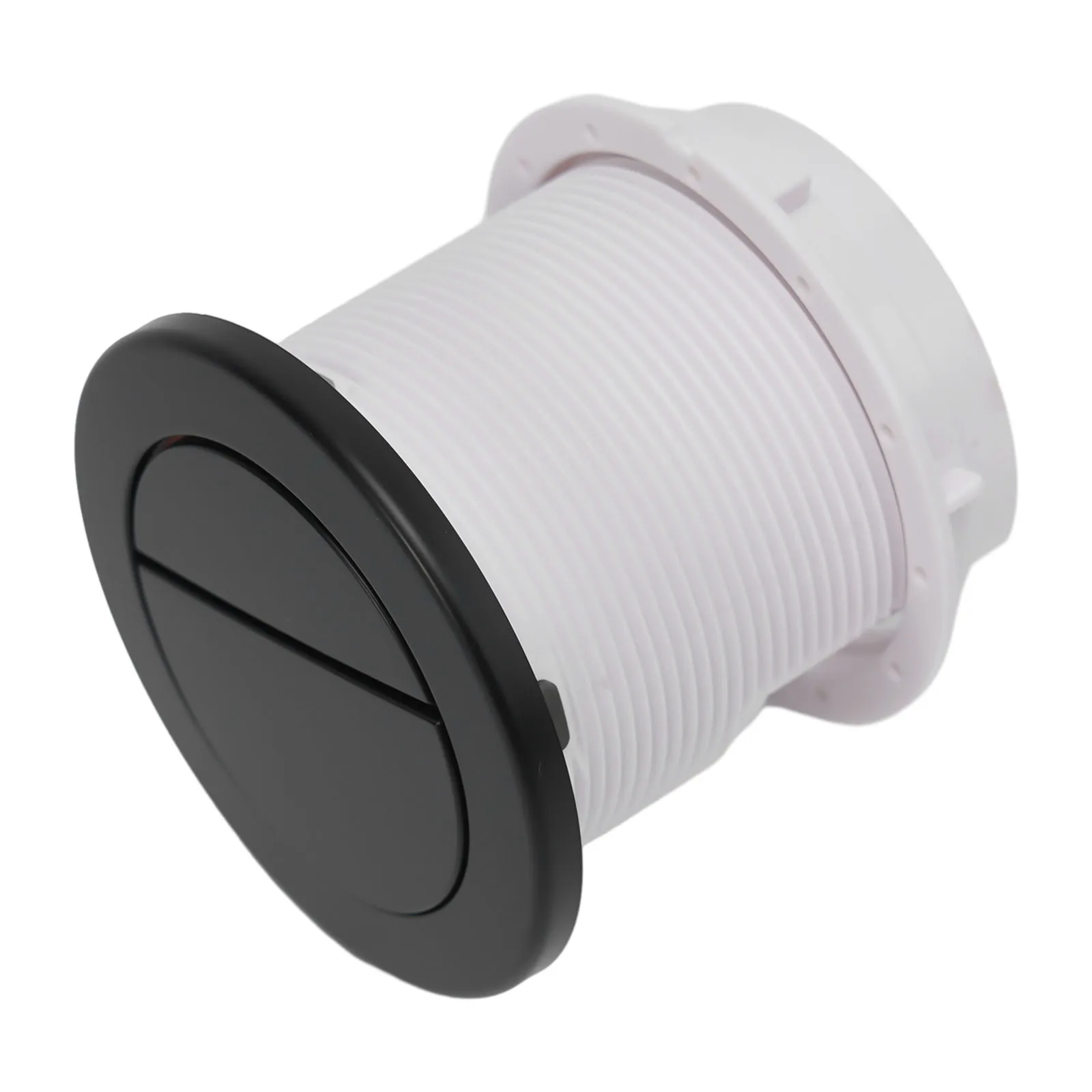 Concealed Cistern Air Operated Dual Flush Button Twin Hose Round Design Compatible with Pneumatic Flush Systems