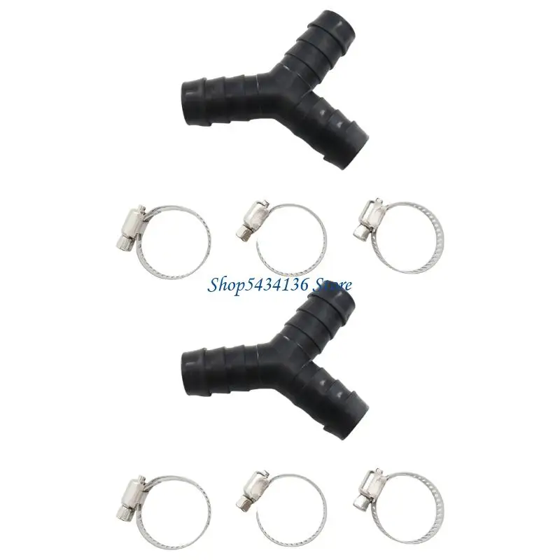 H7ED Y Shaped Washing Machine Drain Hose Extension Pipe For Double Device Connection