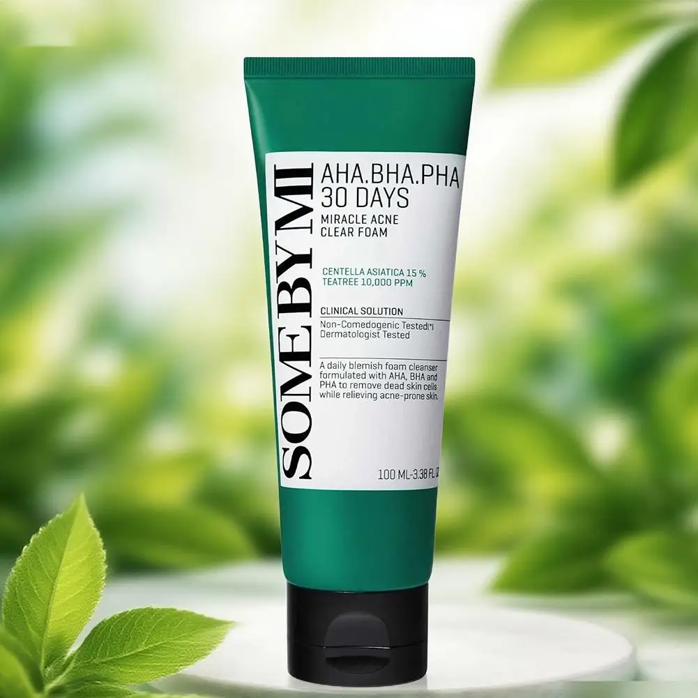 50 مللي شجرة الشاي واقية من الشمس 100 مللي منظف للوجه TRUECICA المعدنية تهدئة لهجة متابعة كريم الشمس معجزة حب الشباب رغوة واضحة العناية بالبشرة الكورية #4