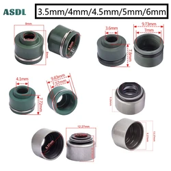 16pcs Motorcycle Engine Intake Exhaust Valve Stem Oil Seal For Honda For Yamaha For Suzuki For Kawasaki 3.5mm 4mm 4.5mm 5mm 6mm
