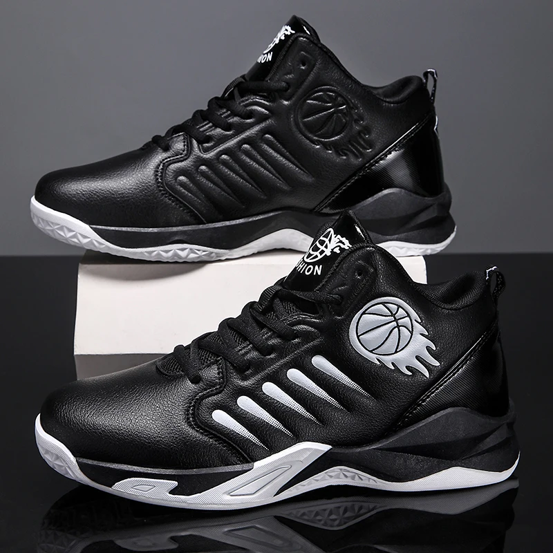 Men's Basketball Shoes Breathable Non-Slip Sneakers Fashionable Sports