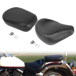 Motorcycle PU Leather Black Seat Cushion Pad Moto Accessories For Yamaha Vstar 400 650 XVS 400 XVS 650 1998-2012