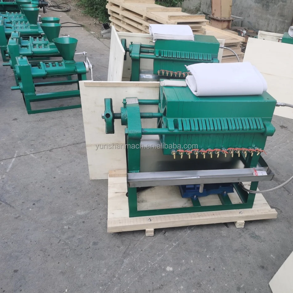Small Type Industrial Mustard Seed Frame and Plate Oil Filter Machine Groundnut Sunflower Oil Filter