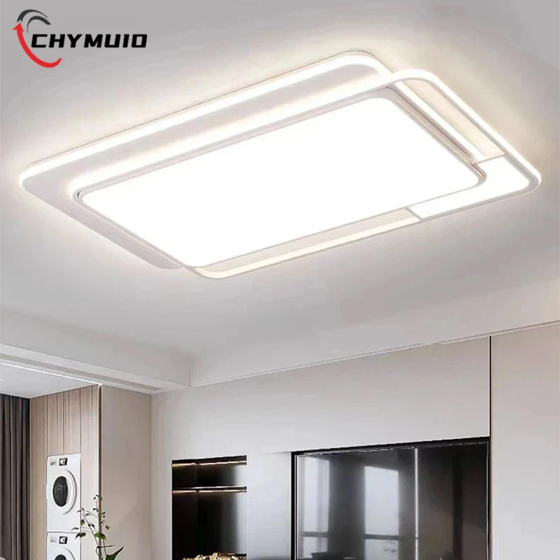 

Modern Simple Living Room Light White Remote Dimming Children's Bedroom LED Ceiling Lamp Home Deco Modest Dining Room Chandelier