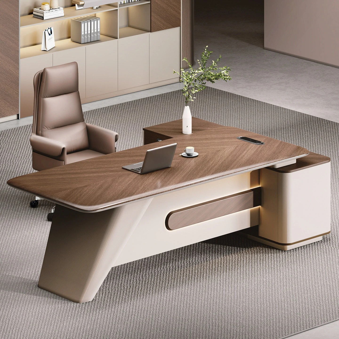 Desk Boss Table And Chair Combination Simple Modern Manager Table Cross-border Reception Desk Office Desk