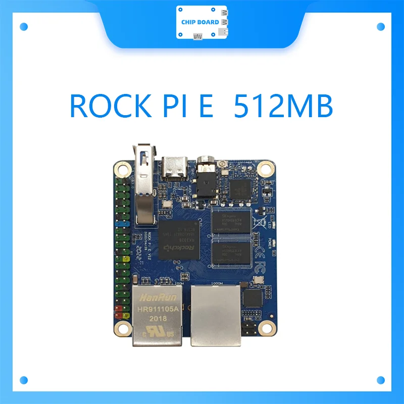 Rock Pi E Rockchip RK3328 1GB/512MB DDR3  SBC/Single Board Computer support Debian/Ubuntu/OpenWRT same as Nanopi R2S use for IOT