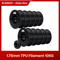 ELEGOO TPU 3D Printer Filament 1.75mm 1kg,95A Shore Hardness Flexible TPU Filament with High Resilience and Elasticity