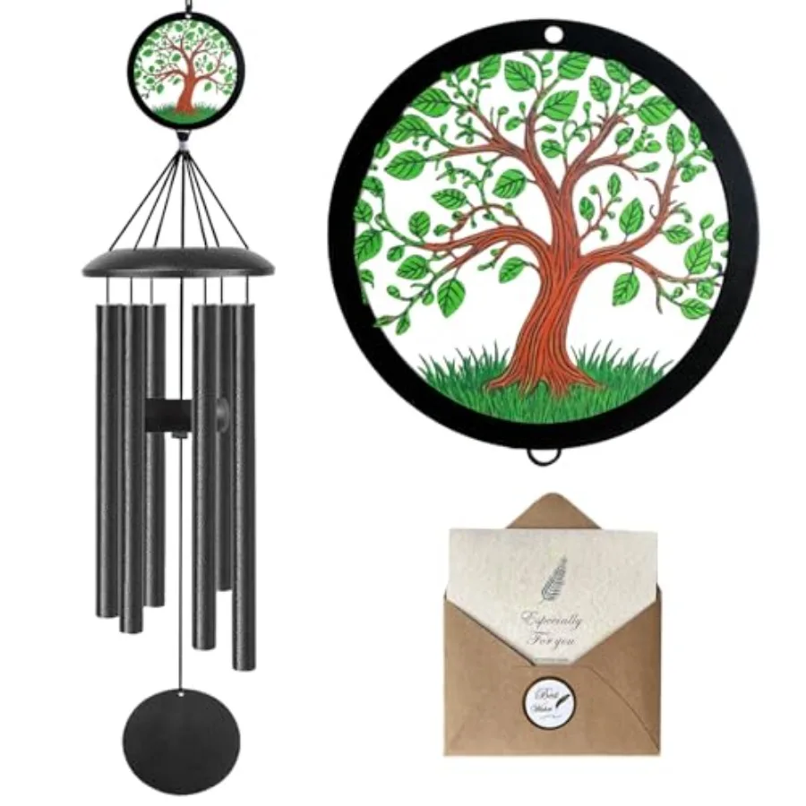 Wind Chimes for Outside Deep Tone, Deep Resonant Tone Memorial Sympathy Gifts for Loss of Loved One, Outdoor Garden Yard Decor