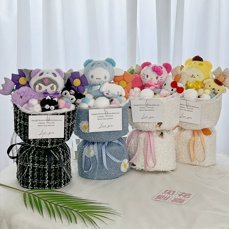 

Cinnamoroll Sanrio Kuromi Mymelody Pompompurin Hello Kitty Kawaii Мультяшные Аксессуары аниме милая девочка подарок на день Святого Валентина