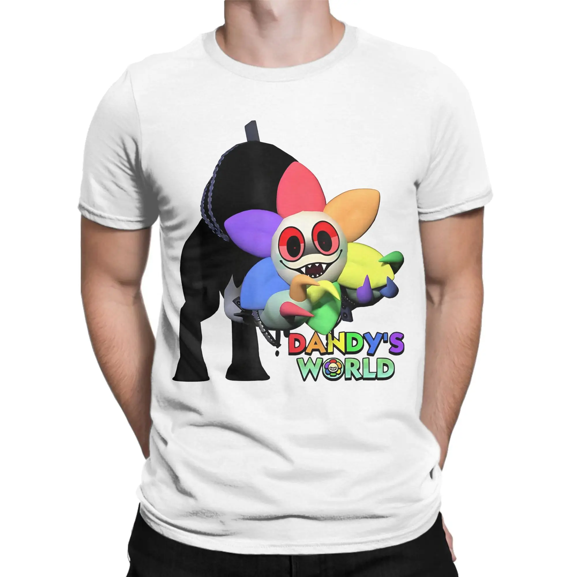 

Summer Dandy's World horror game T Shirt For Unisex Cotton Tee Shirt Short Sleeve Clothing