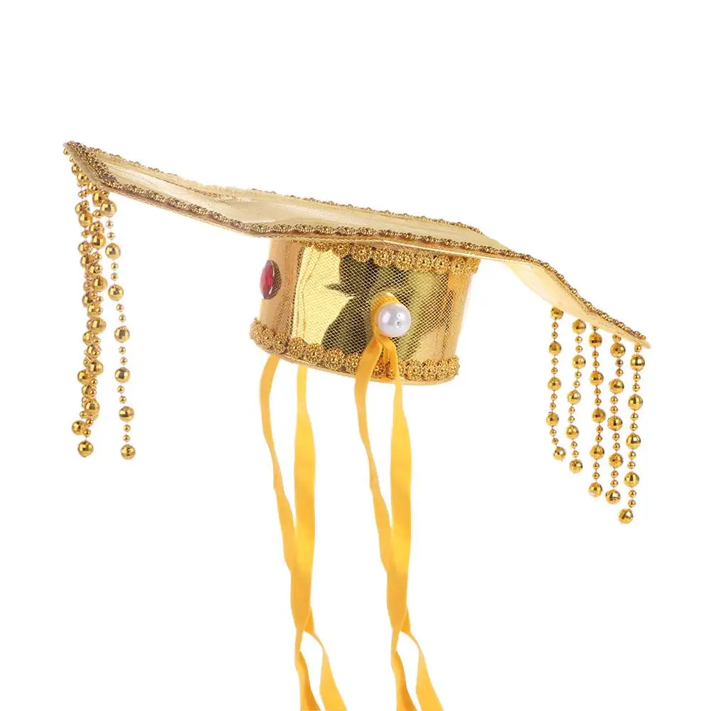 

Bradde Chain Chinese Emperor Crown Han Dynasty Traditional Imperial Tiara Headwear Tang Dynasty Hat Cosplay Hanfu Headband