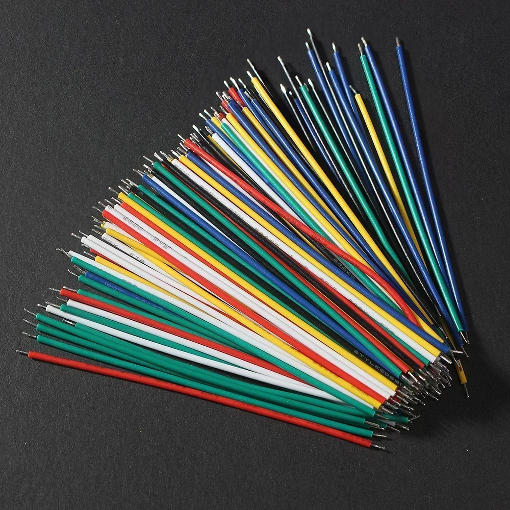 120PCS 24AWG/26AWG Tinned Copper Jumper Wires 6 Color Breadboard Cable Kit for PCB/Arduino/Raspberry Pi DIY Electronics