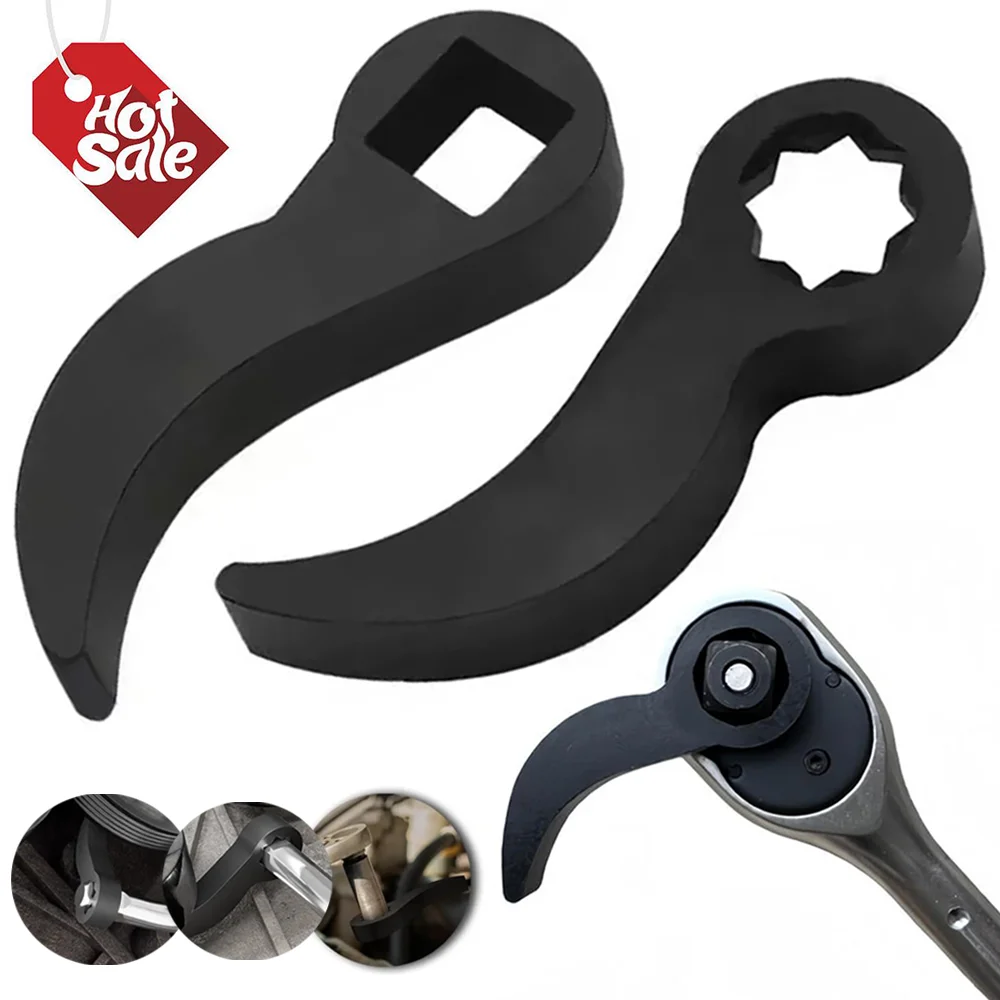 

Tool Crowbar Adapter Head Square Plum Blossom Mouth Drive Ratchet Open-end Wrench Adaptor Axle Shaft Removal Car Repair Tools