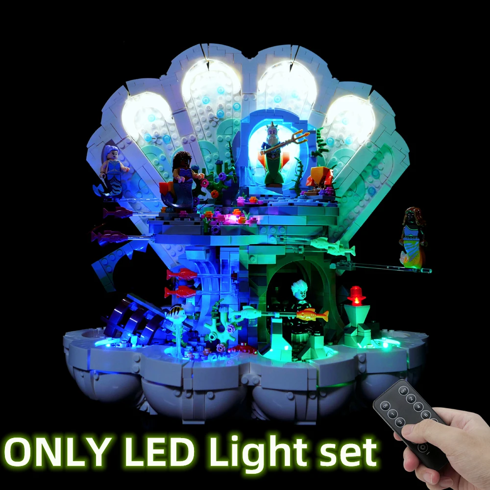 IN STOCK Remote Control LED Light Set For The Little MermaidD Royal Clamsh Compatible With LEGO 43225 Building Blocks Bricks Toy