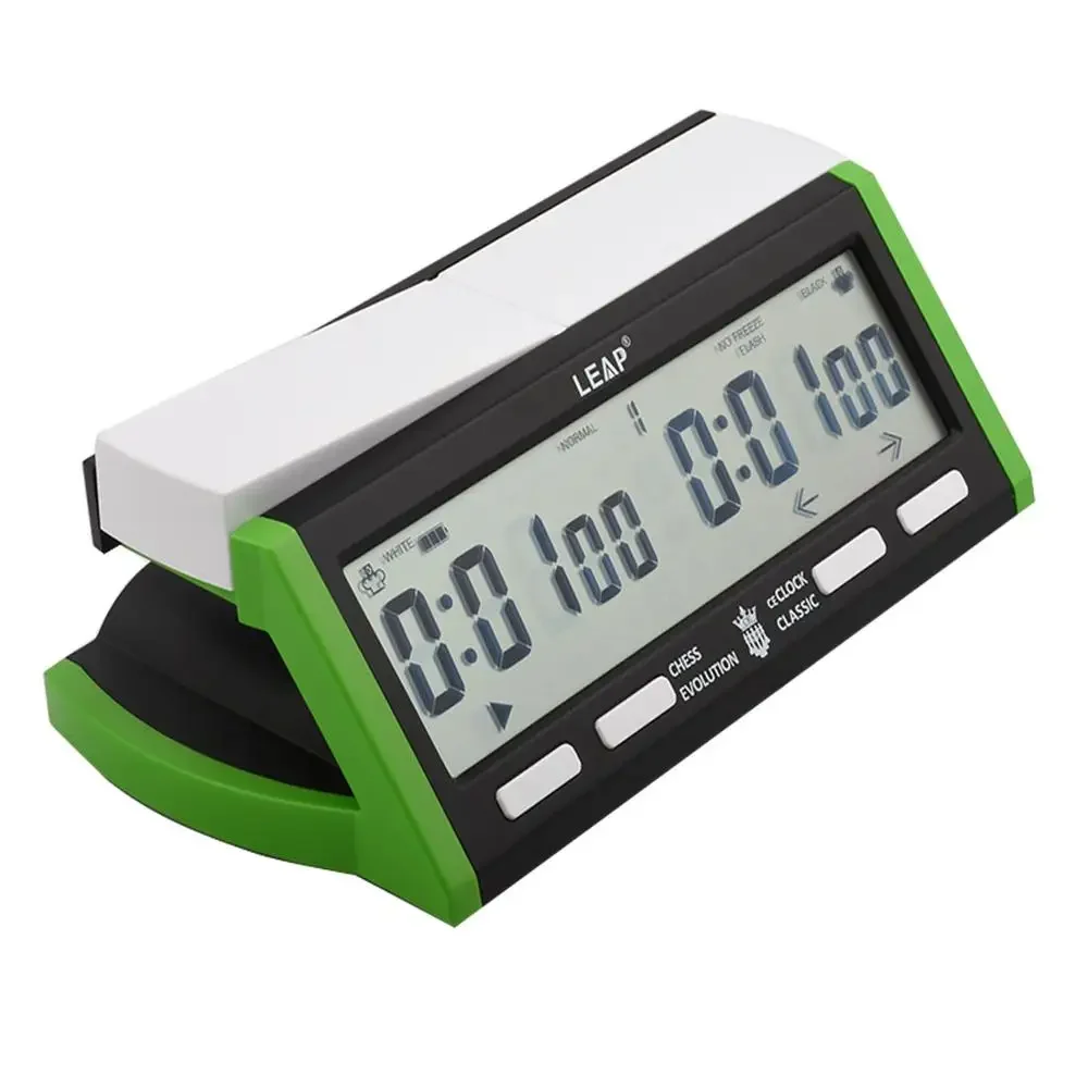 For LEAP PQ9918 Digital Chess Clock USB Charge Multifunctional Game of Go Count Up Down Chess Alarm Timer