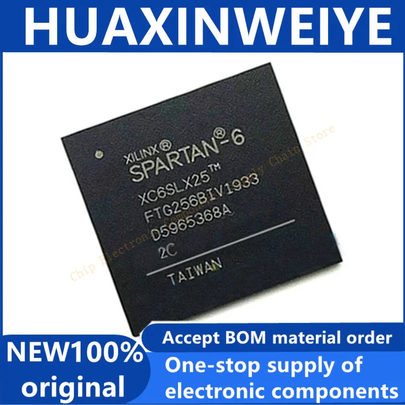 100% New XC6SLX25-2FTG256C BGA256 Chipset Integrated circuit electronic components Support BOM material table one-stop con