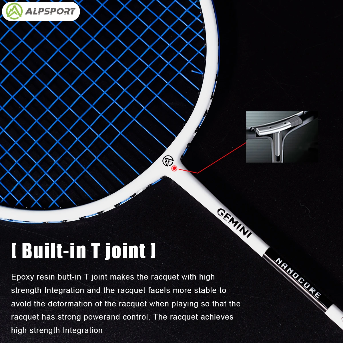 ALP SZZ 4U Badminton Racket 2 pcs/1 batch Ultra lightweight T800 carbon fibre Original With badminton string and badminton bag