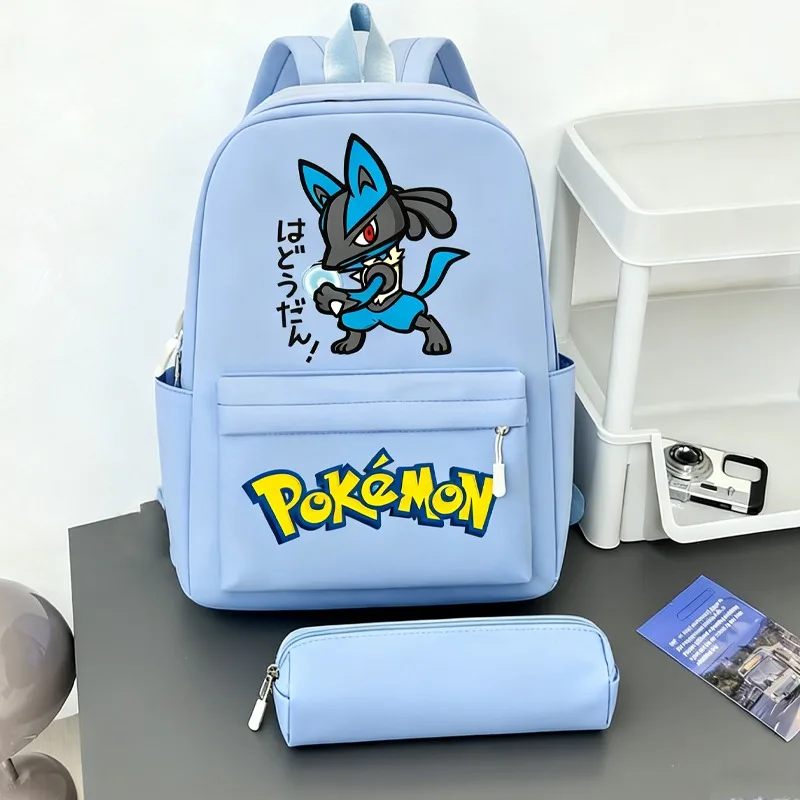 Набор-из-2-рюкзаков-и-пеналов-с-изображением-покемонов-аниме-сумки-через-плечо-с-Пикачу-и-Генгаром-пеналы-для-ручек-мультяшные-сумки-для-учащихся-большие-школьные-ранцы-для-активного-отдыха