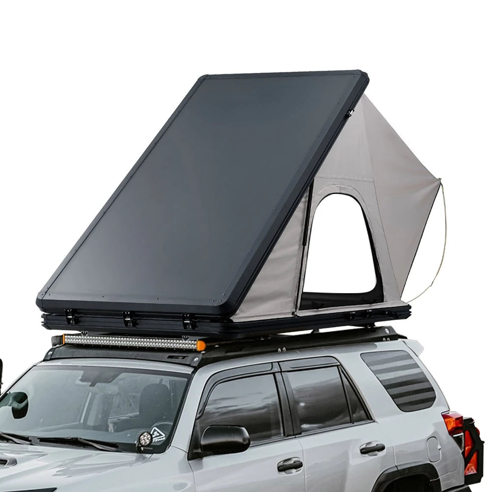 

High Quality Triangle Outdoor Off-road Rooftop Hard Shell Car Roof Top Tent For Camping