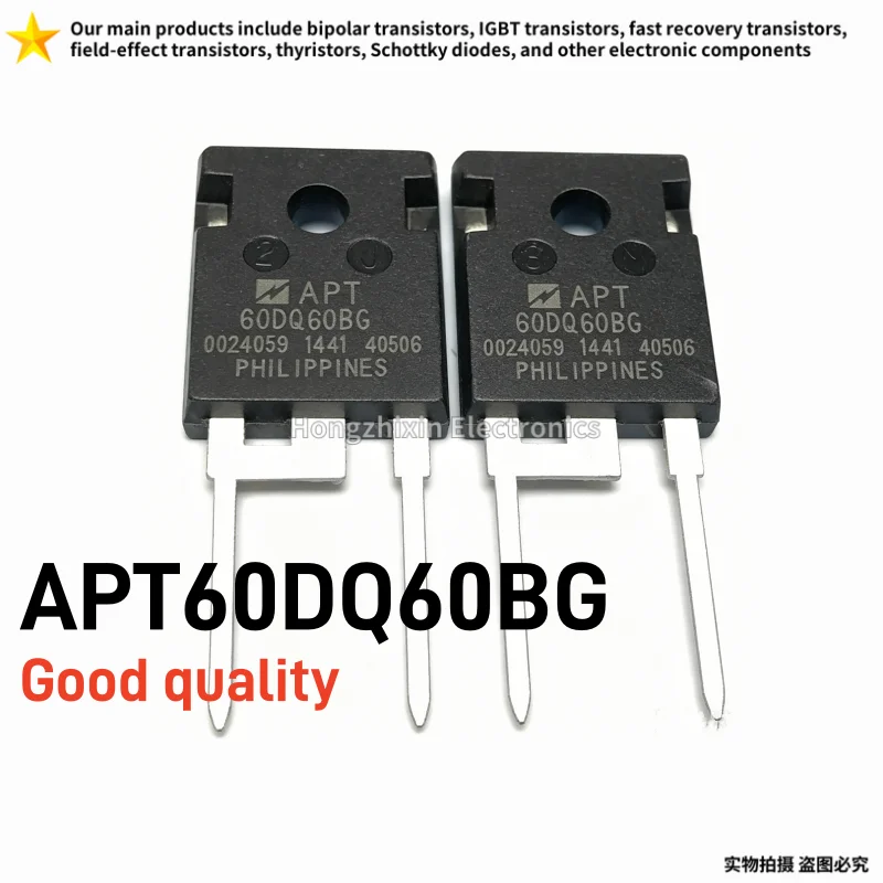 10PCS APT60DQ60BG Fast Recovery Diode 60A 600V TO-247-2 Ultra-Fast Soft Recovery Power Rectifier
