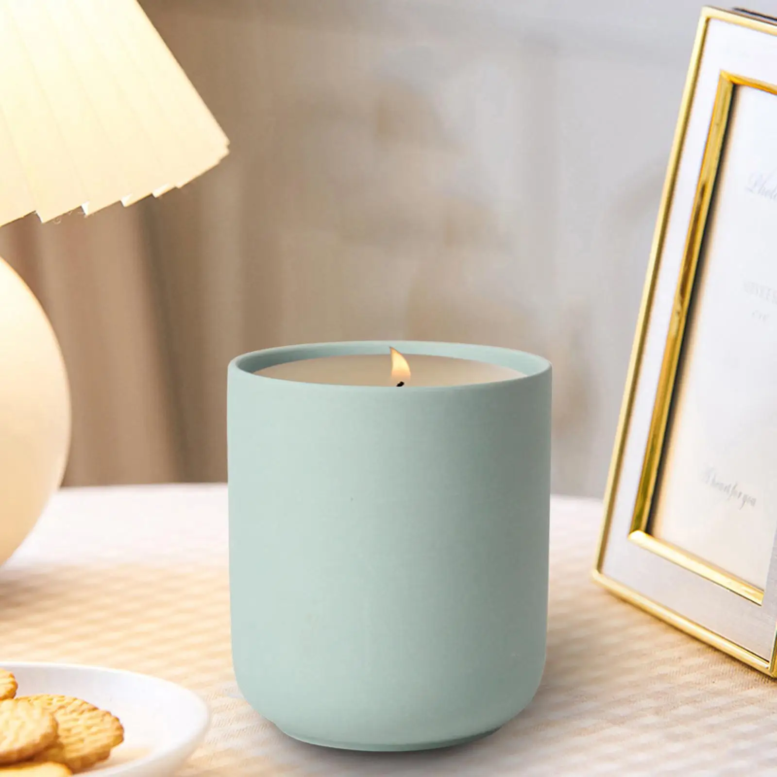 Cylinder ceramiczny świecznik świecznik Tealight świecznik Pen Pot na ozdoby na środek stołu pędzel do makijażu walentynki