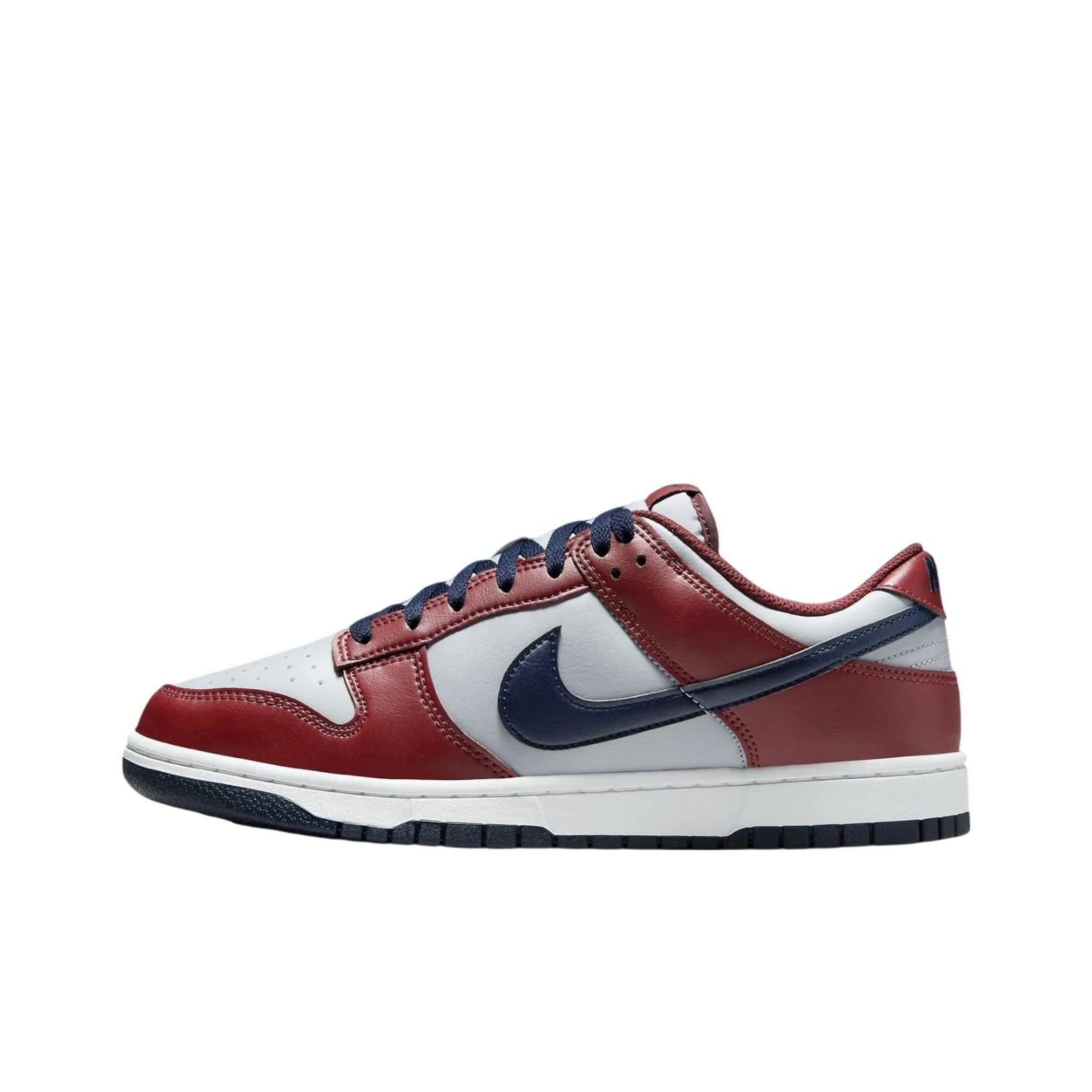 Nike Dunk Breathable Low top Skateboard Shoes Unisex Gray Red HF5441-003