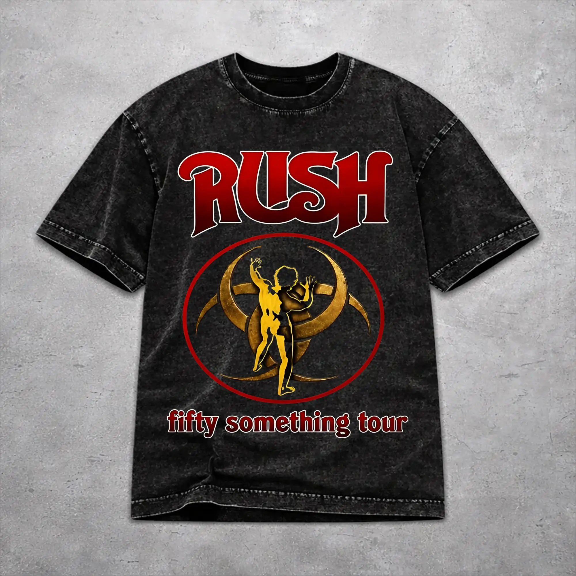 Men Women Rush Band Fifty Something Tour 2026 Shirt Printed Washed Cotton  Novelty T-Shirts