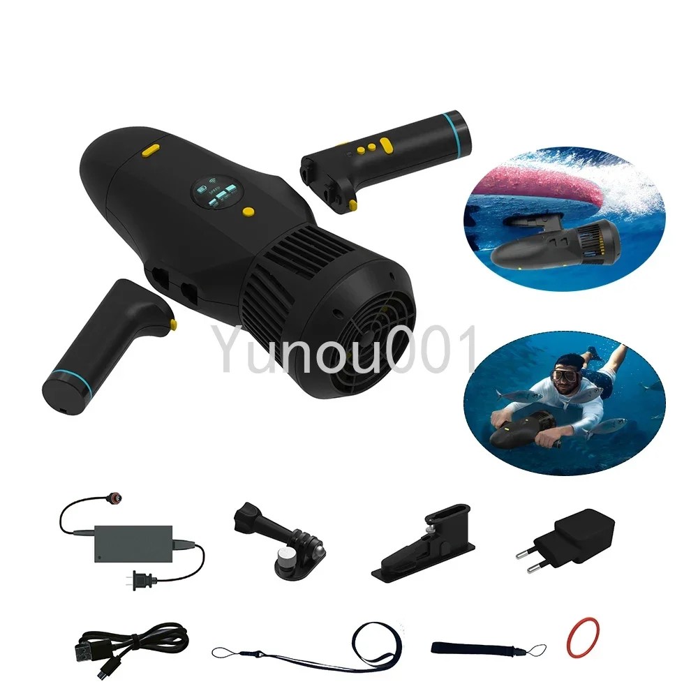 Intelligent Underwater Scooter with Action Camera Suitable for Water Sports, Swimming Pool Scuba Diving, and Snorkeling