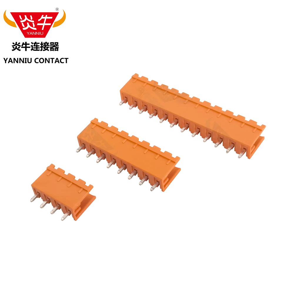 10Pcs KF2EDGV 5.08mm 2P ~ 12P PCB Orange