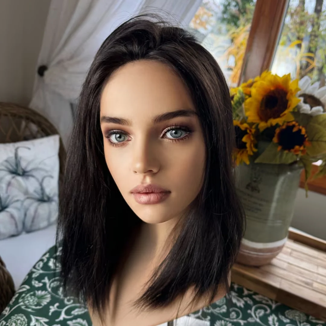 

Soft Black Glueless Straight 5x5 Silk Base Jewish Human Hair With BabyHair HD Lace European Hair Preplucked