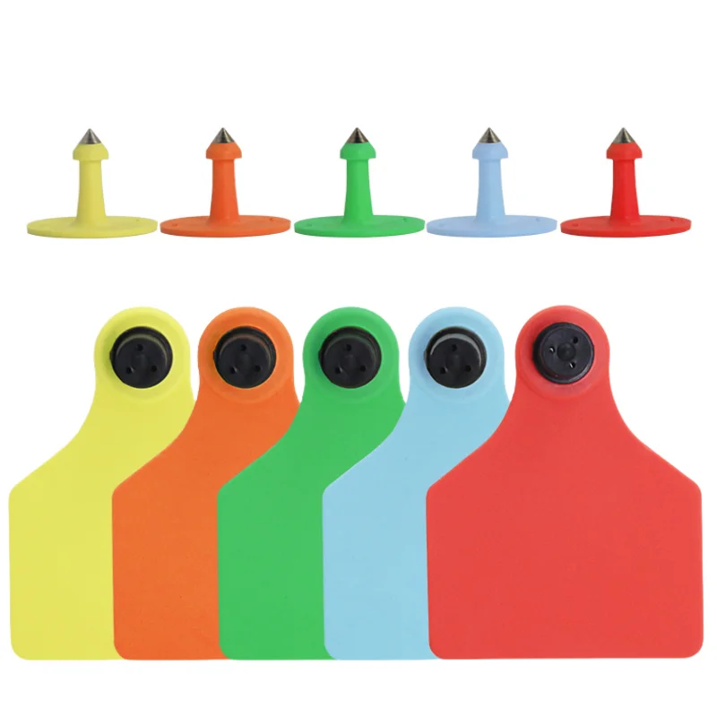 動物用厚手TPU素材耐衝撃耳標 家禽識別 牛 酪農 黒点耳標