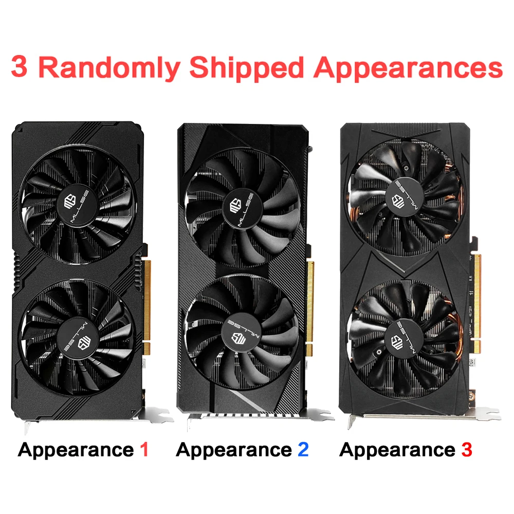 MLLSE AMD RX 5700 XT 8GB Graphics Card GDDR6 256Bit PCI-E 4.0×16 6+8Pin Radeon GPU Rx 5700XT Gaming Video Card Placa De Video