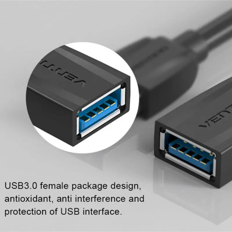 Durable Usb3.0 Extension Cable 3.0 Male To Female Data Cable Flexible 2 Meters Extension Cord Easy To Use Consumer Electronics