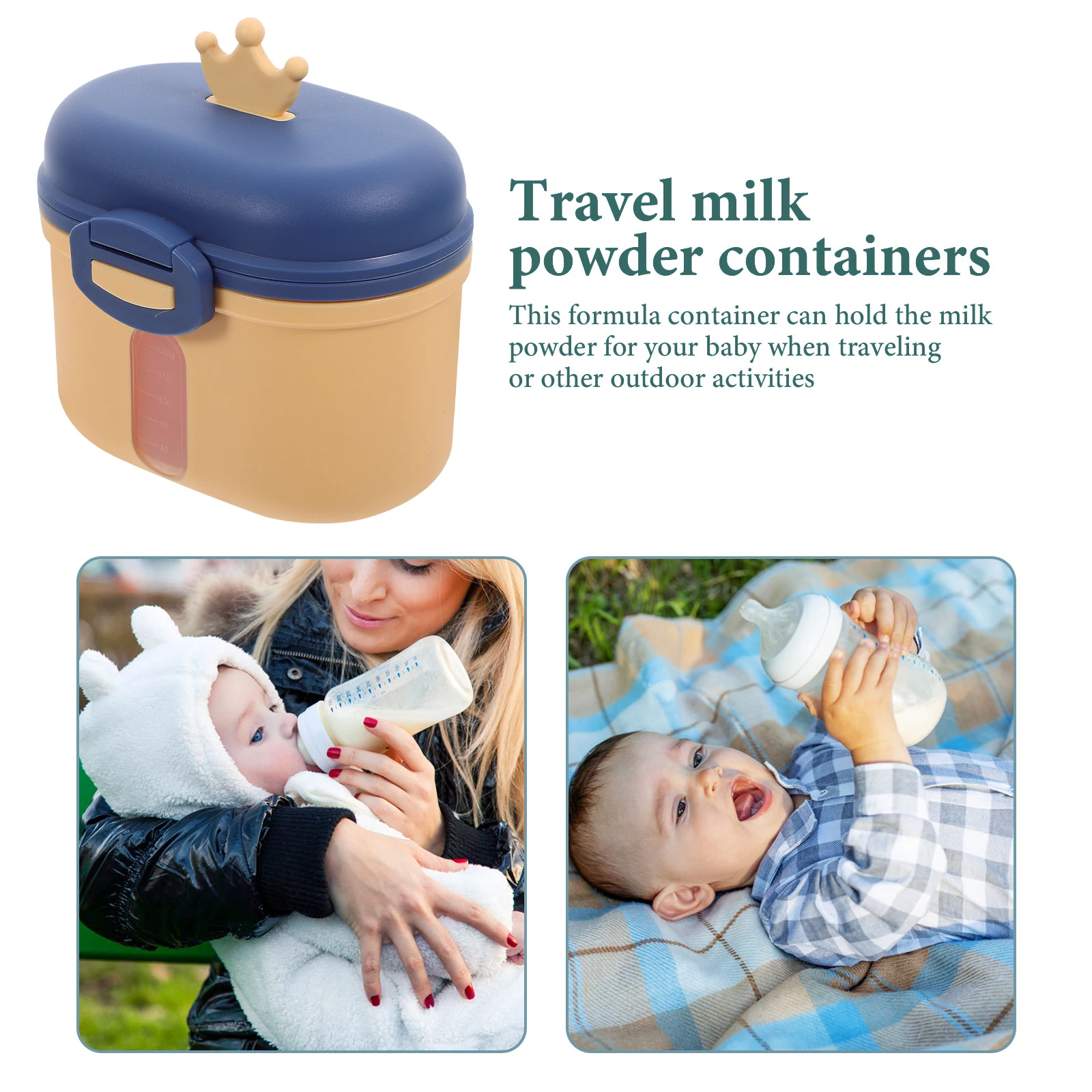 

Milk Powder Storage Tank Formula Containers Cow Canister Scoop Dispenser Holder