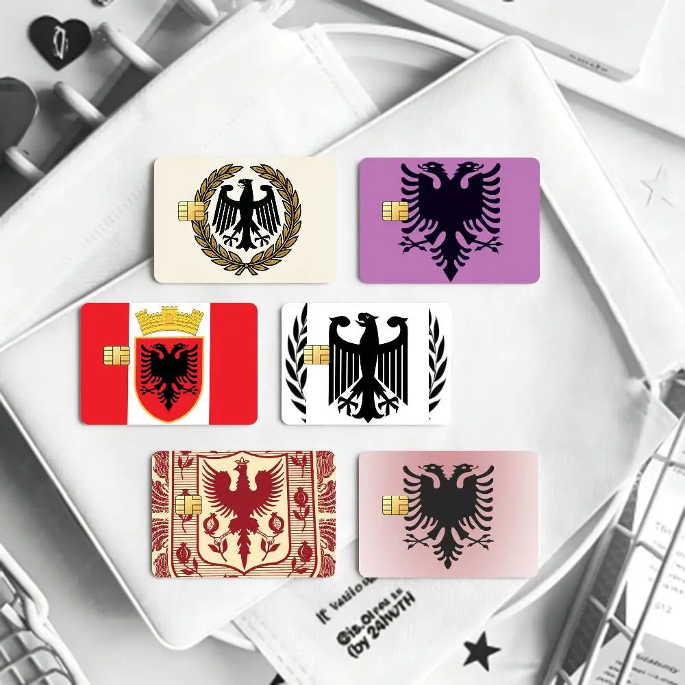 Illyrian Albania Flag Logo  Card HD Stickers Game Card Decal Card Matte Film Skin Small Chip Waterproof Sticker